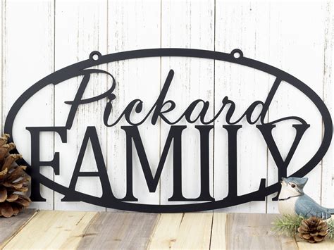 metal family name sign for mail box|Amazon.com: Personalized Metal Sign, Personalized Family .